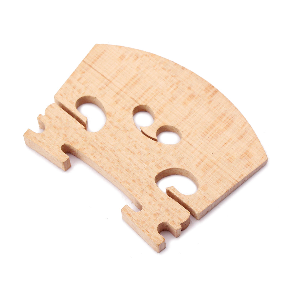 Adjustable Violin Bridge Maple, 4/4 Size Violin Fitted Bridge Parts for 4/4 Size Violin