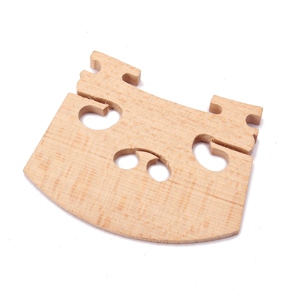 Adjustable Violin Bridge Maple, 4/4 Size Violin Fitted Bridge Parts for 4/4 Size Violin