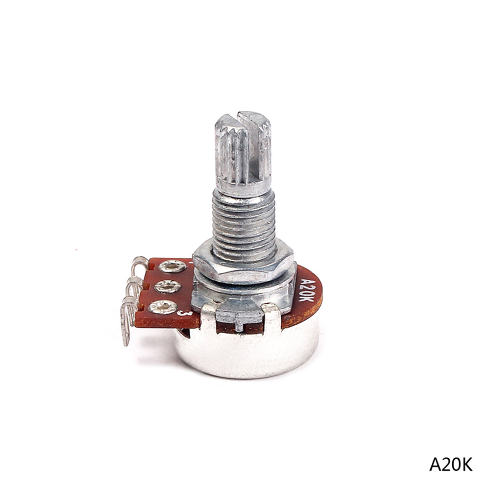A20K/A100K mini Electric Guitar Potentiometer Audio Tone Control Taper Potentiometer Guitar Accessory
