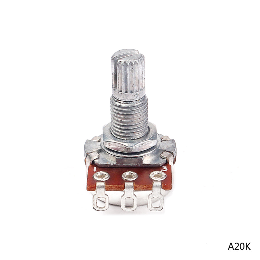 A20K/A100K mini Electric Guitar Potentiometer Audio Tone Control Taper Potentiometer Guitar Accessory