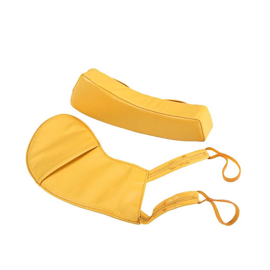 Sheepskin 2 in 1 Detachable Violin Shoulder Rest Chinrest Pad Violin Chin Shoulder Fiddle Musical Instruments