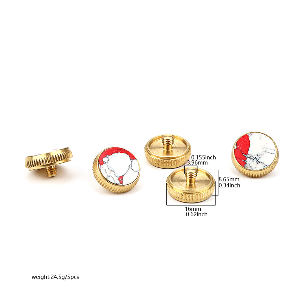 5Pcs Trumpet Valve Finger Button Cap Replacements for Trumpet Parts