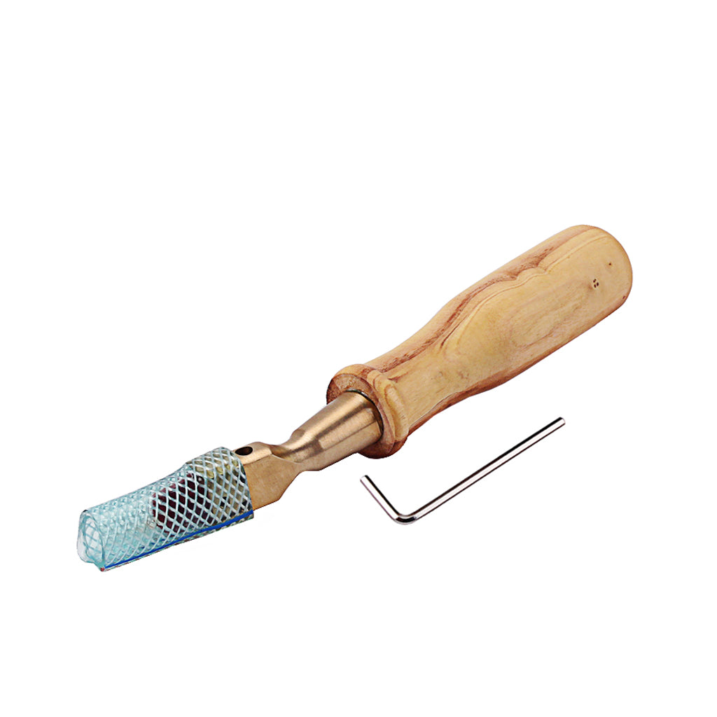 4.5 Inch Adjustable Jujube Wood Piano Hammer Fixed Elbow Pin Voicing Tool with Hardwood Handle for Piano