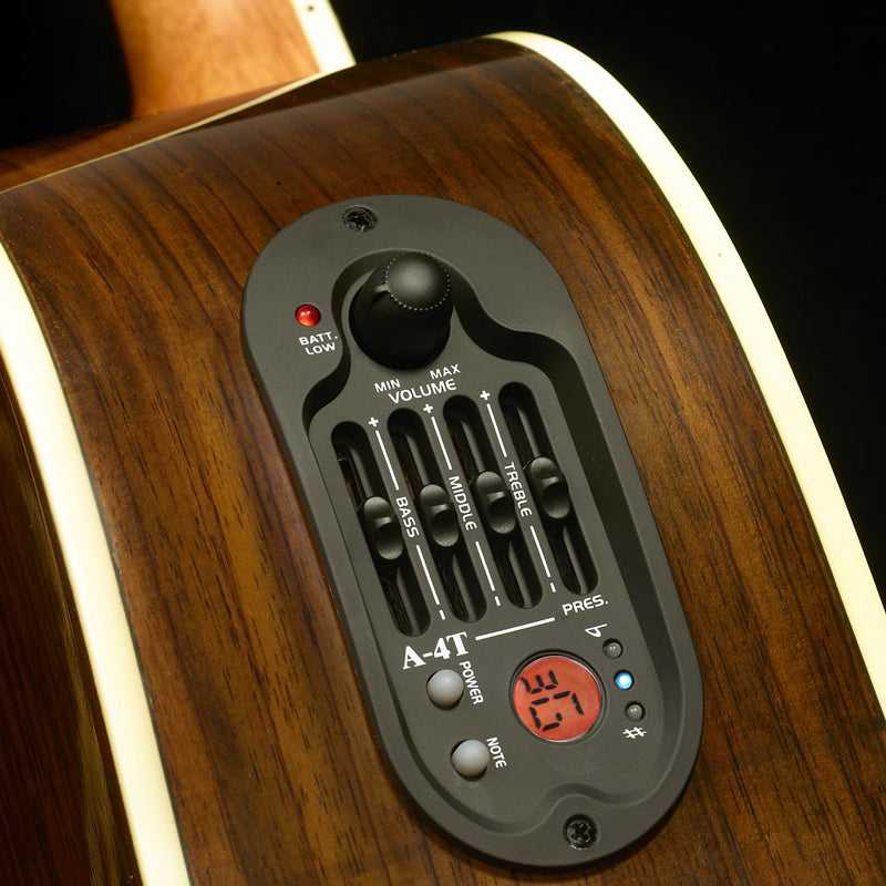Acoustic 4Band EQ Equalizer Guitar Preamp Piezo Pickup Amplifier Chromatic Tuner(Without battery)