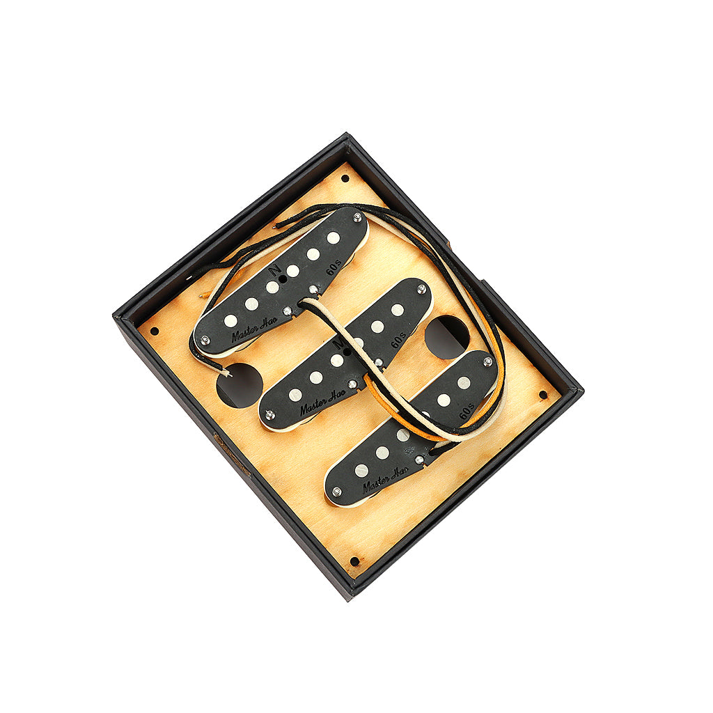 Alnico 5 Vintage 60 Single Coil Pickups SSS Set for Stratocaster Electric Guitar Aged White