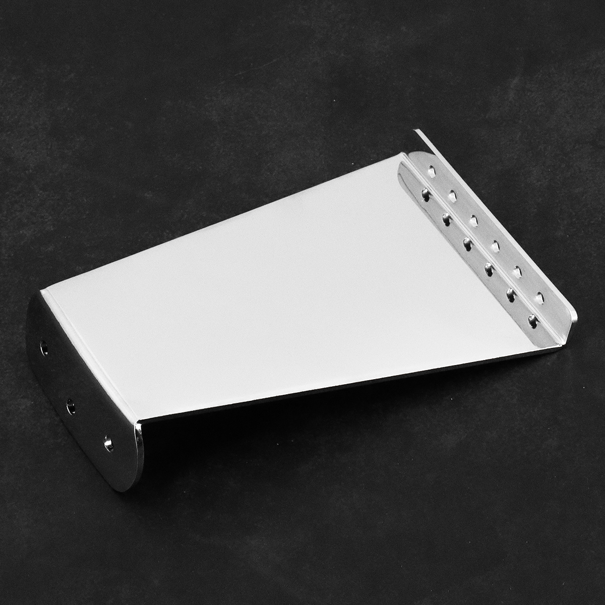 6 Strings Guitar Tailpiece Bridge for Jazz Electric Guitar Replacement Parts Chrome