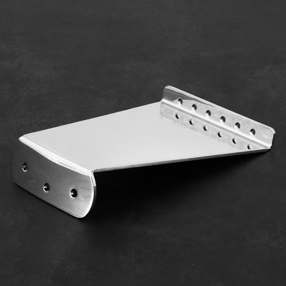 6 Strings Guitar Tailpiece Bridge for Jazz Electric Guitar Replacement Parts Chrome