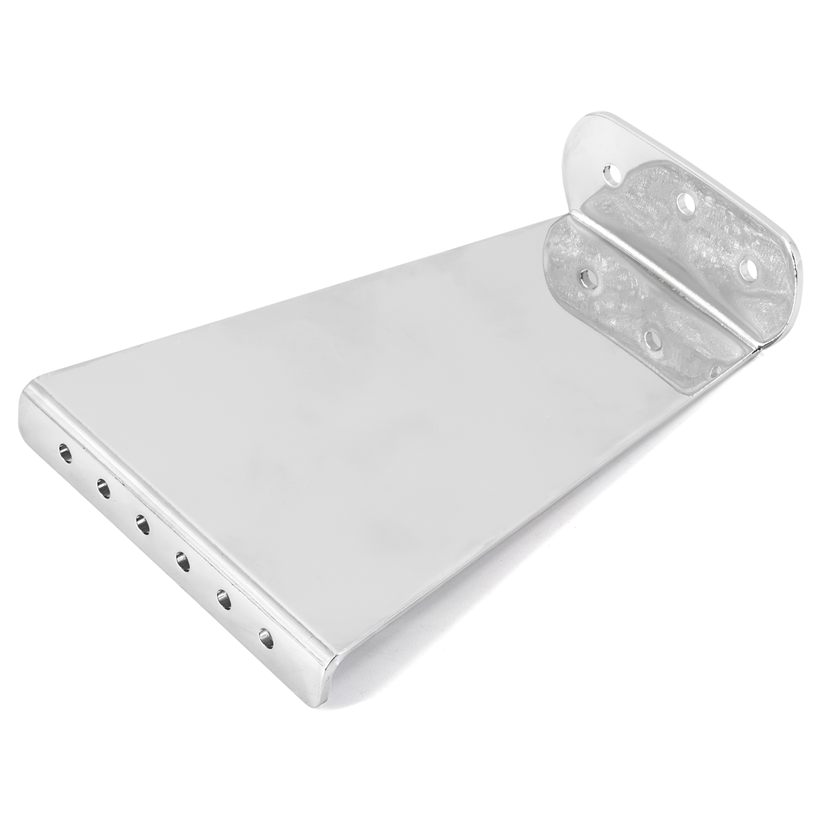 6 Strings Guitar Tailpiece Bridge for Jazz Electric Guitar Replacement Parts Chrome