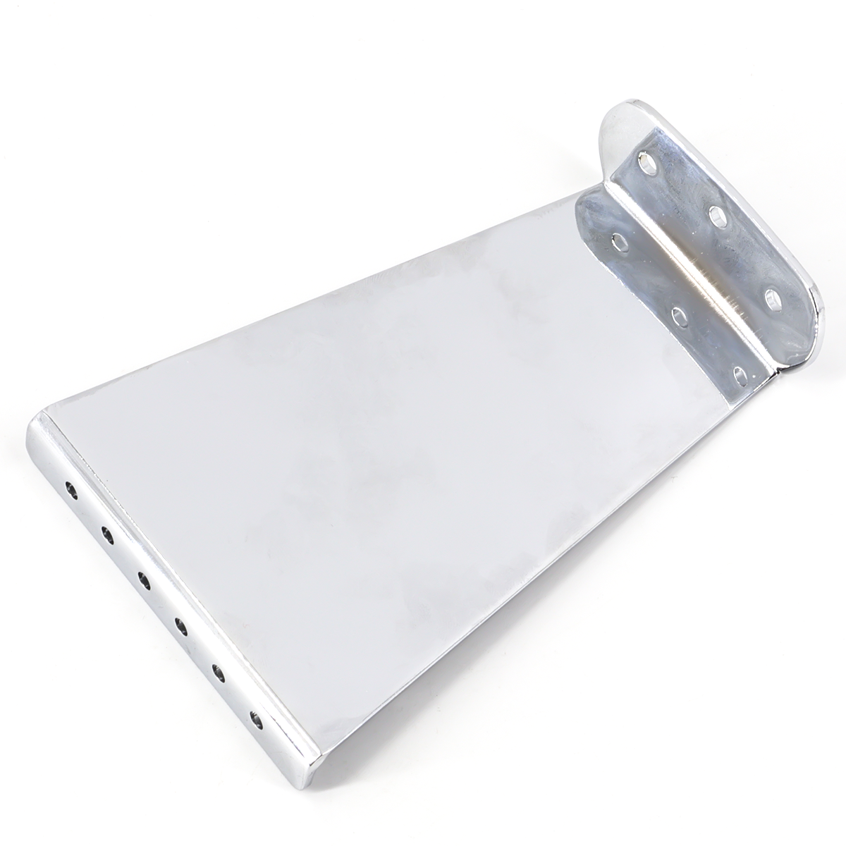 6 Strings Guitar Tailpiece Bridge for Jazz Electric Guitar Replacement Parts Chrome