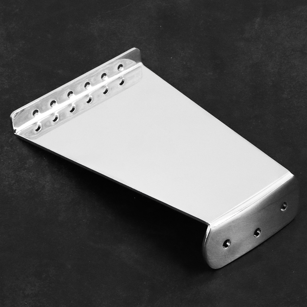6 Strings Guitar Tailpiece Bridge for Jazz Electric Guitar Replacement Parts Chrome