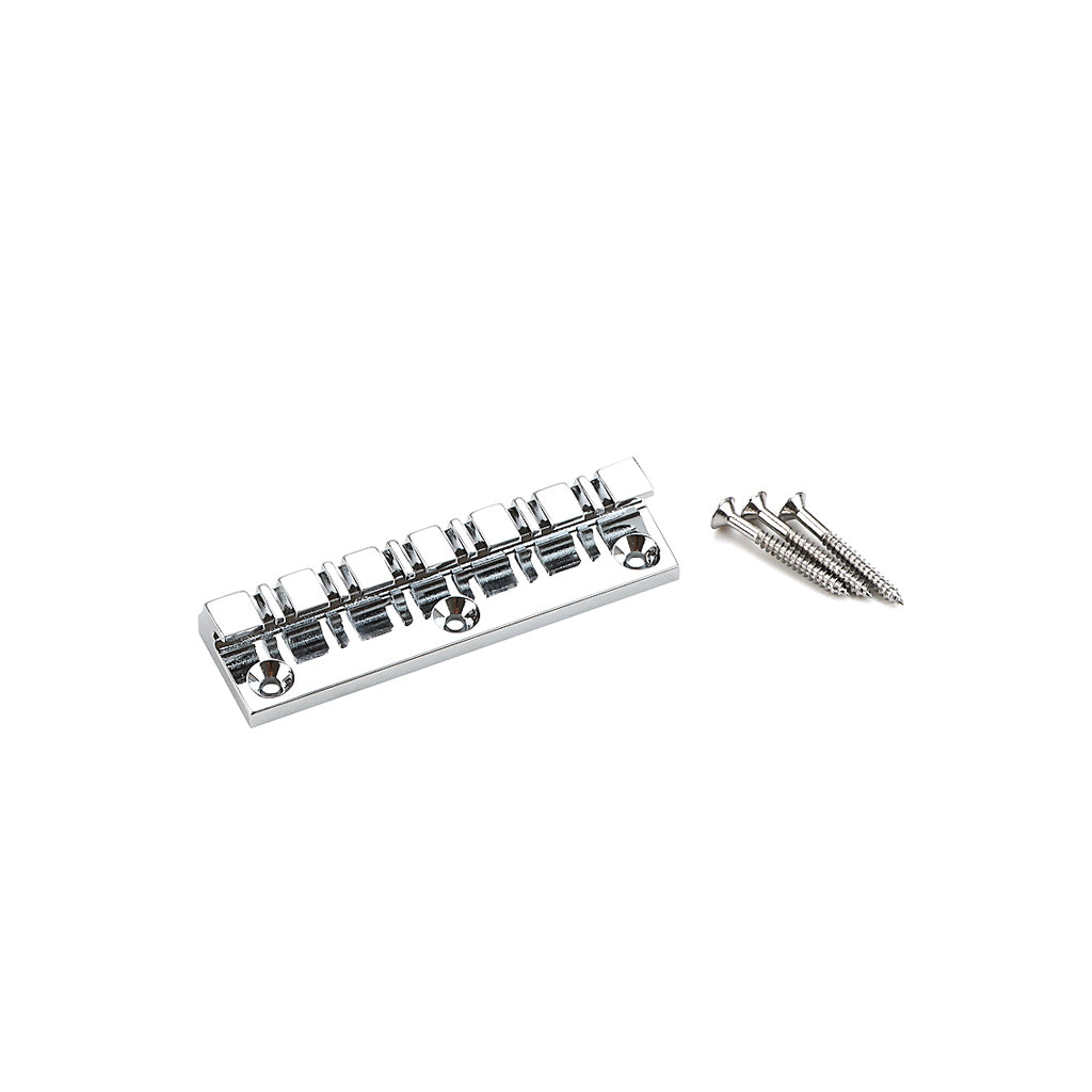 12 Strings Metal Guitar Bridge Fixed Harp Bridge String for Electric Guitar Accessories Chrome