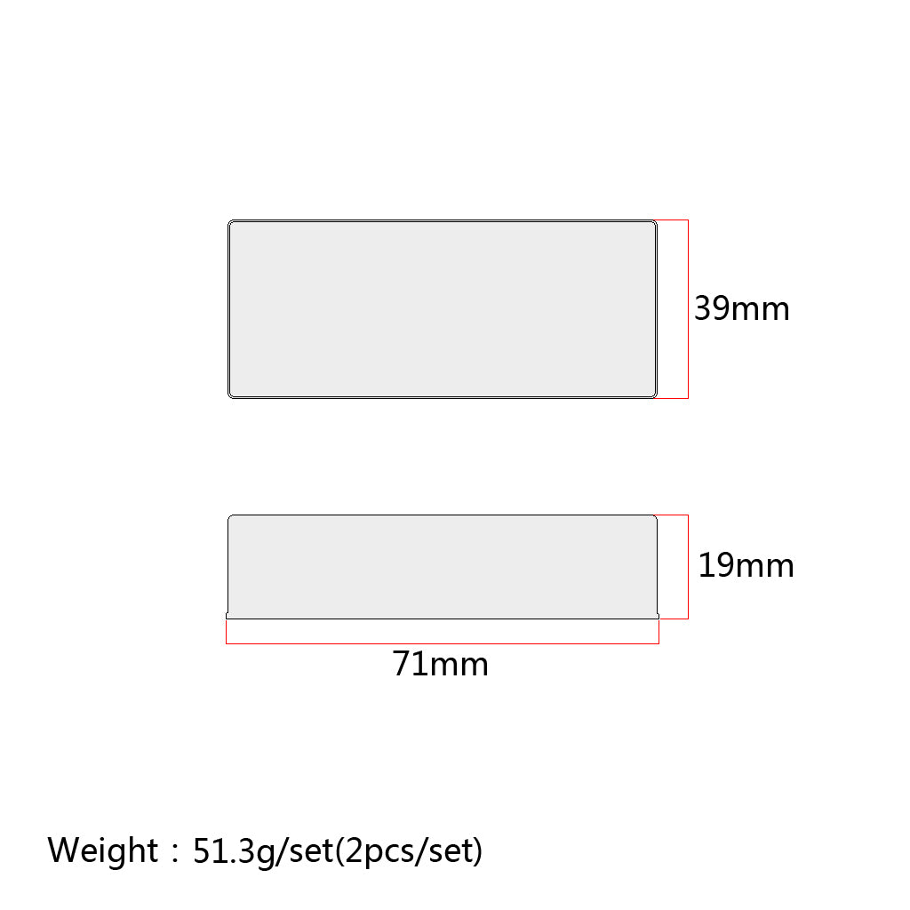 Electric Guitar Humbucker Pickup Cover No Holes Fits for 50mm 52mm pickup