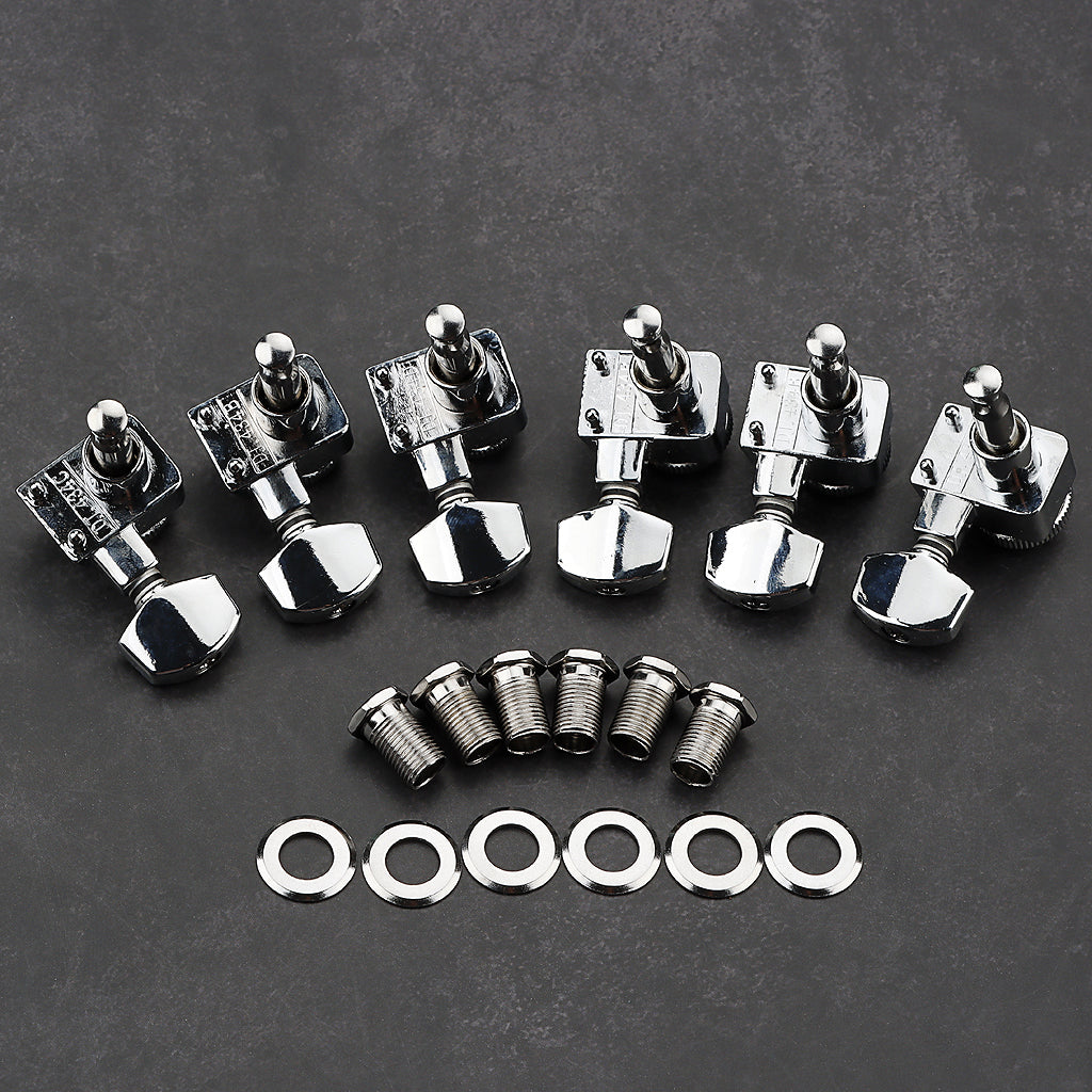Guitar Tuning Pegs Open Machine Heads Tuners Keys Oval Button Acoustic For Folk Guitar Parts Guitar String Button Parts
