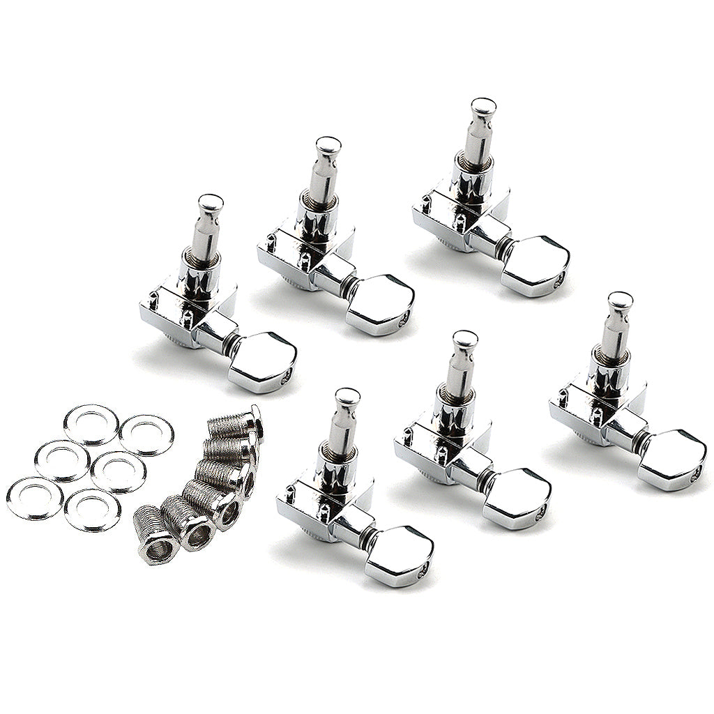 Guitar Tuning Pegs Open Machine Heads Tuners Keys Oval Button Acoustic For Folk Guitar Parts Guitar String Button Parts