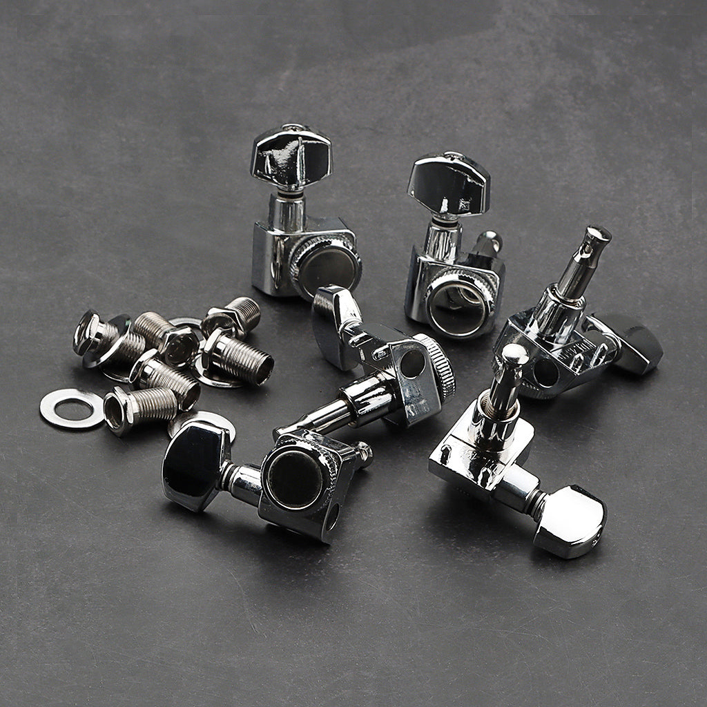 Guitar Tuning Pegs Open Machine Heads Tuners Keys Oval Button Acoustic For Folk Guitar Parts Guitar String Button Parts