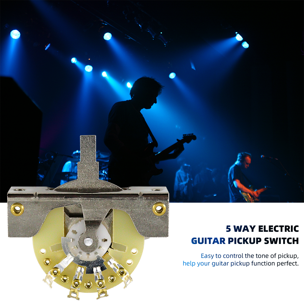 5-Way Guitar Pickup Selector Blade Switch with 3pcs Tip for Strat Electric Guitar Accessories