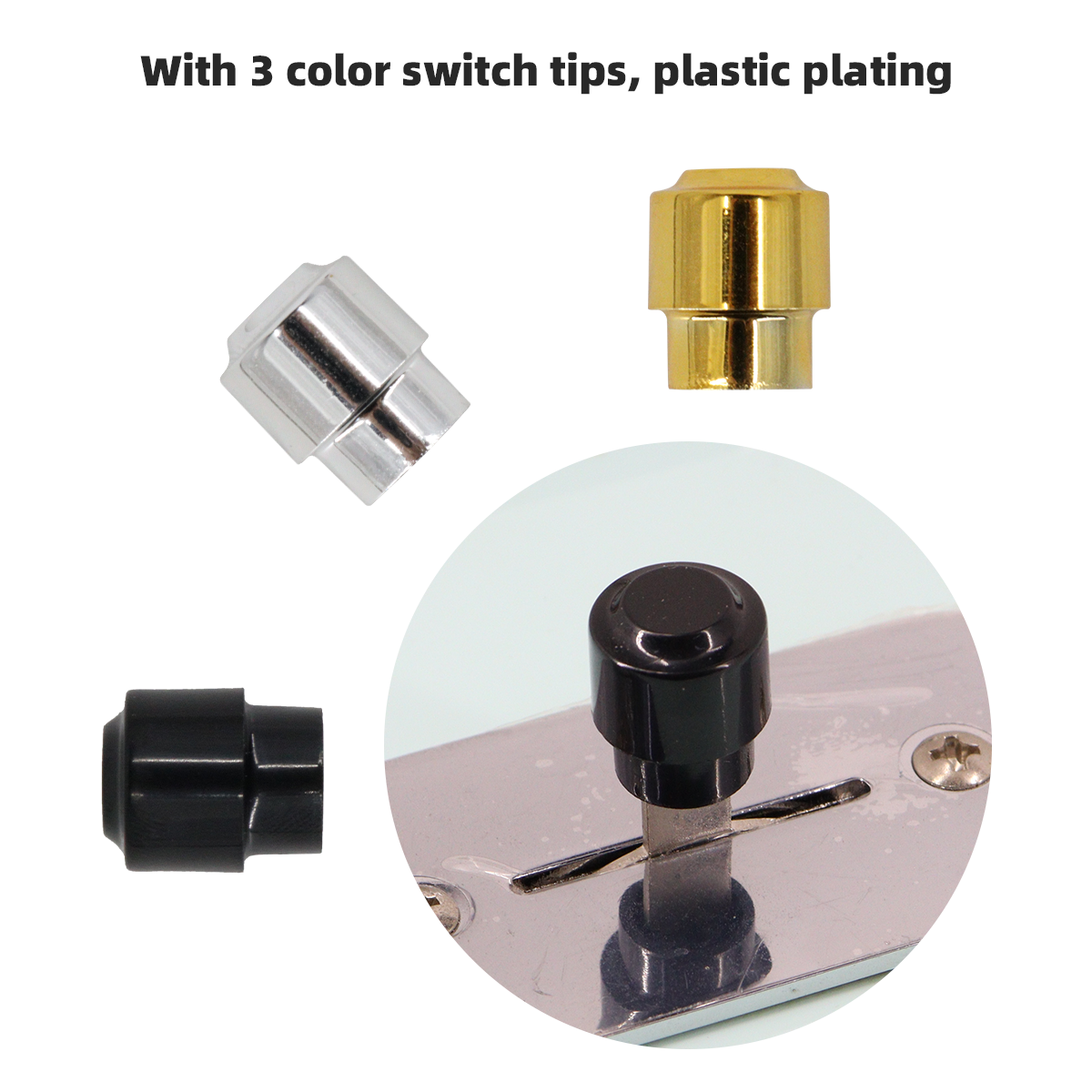 5-Way Guitar Pickup Selector Blade Switch with 3pcs Tip for Strat Electric Guitar Accessories