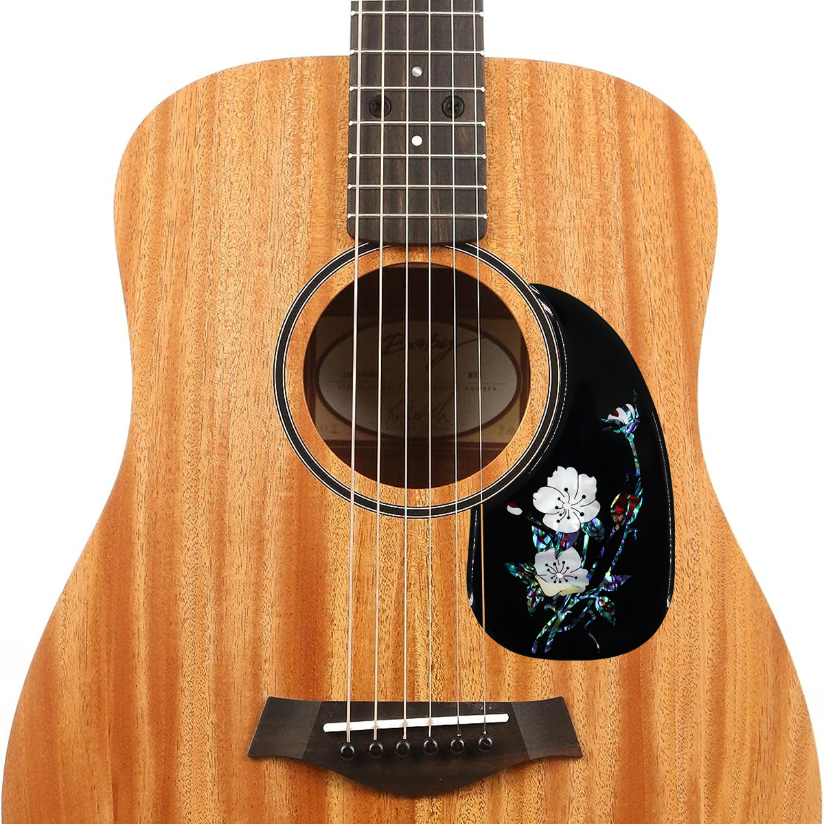 Acoustic Guitar Pickguard inlaid with shell Pattern Decorated Self-adhesive Pick Guard for Acoustic Guitar