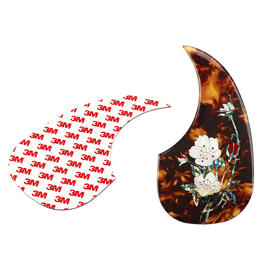 Acoustic Guitar Pickguard Pattern Decorated Self-Adhesive Pick Guard Sticker for Acoustic Guitar Accessories