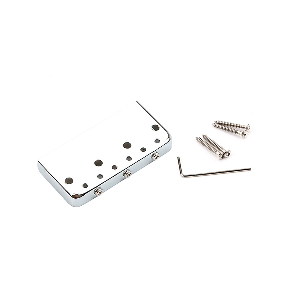Short Tele Bridge Brass 3-Saddles for TL Style Chrome Electric Guitar Bridge