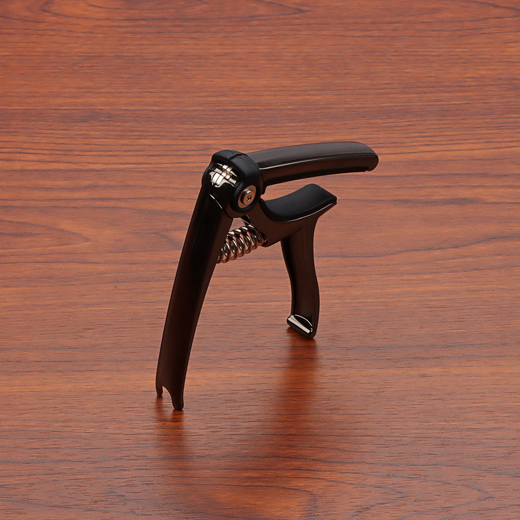 4 in 1 Guitar Capo String Cutter Bridge Pin Puller Guitar Pick Holder for Guitar Ukulele Bass Accessories Black