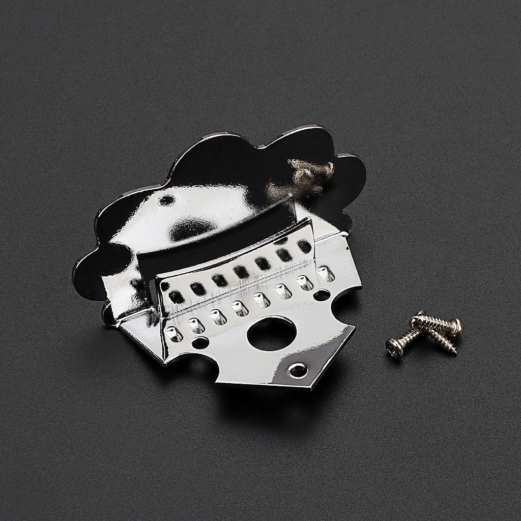 Mandolin Tailpiece Metal Triangle Tailpiece for 8 String Mandolin Silver