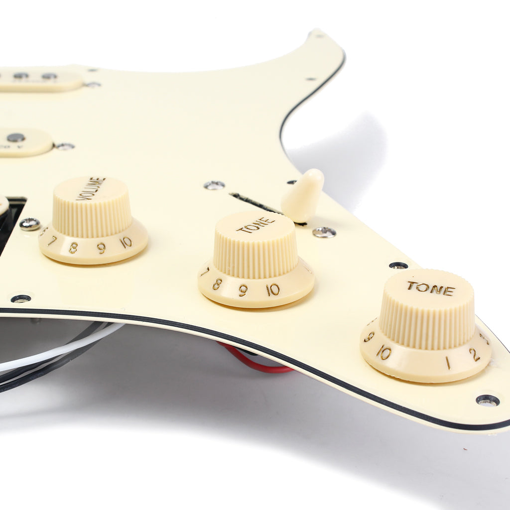 SSH Cream Loaded Prewired Electric Guitar Pickguard ALNICO V Pickup for FD ST Style Guitar