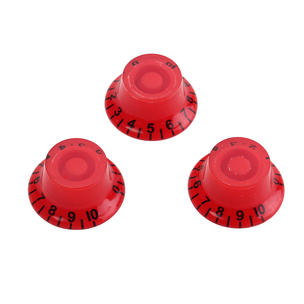 3 New White Electric Guitar Speed Knobs For ST Les Paul