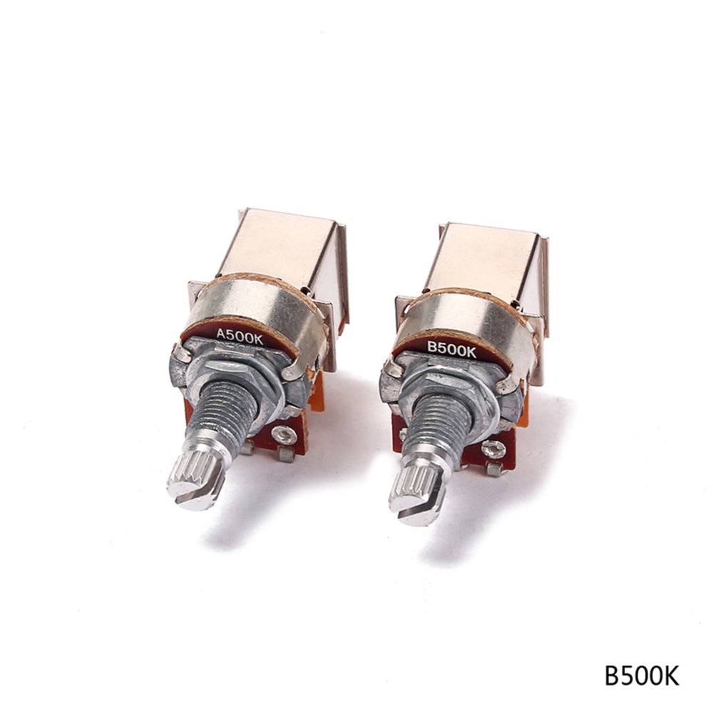 Audio/Linear Guitar POTS Split Long Shaft Potentiometers Guitar Pickup A500K B500K A250K B250K Push Pull Guitar Control Pot