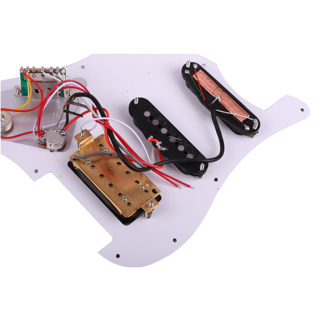 red tortoise Dual Rail and humbucker and single Pickups Loaded Prewired Pickguards for 11 Hole Electric Guitar
