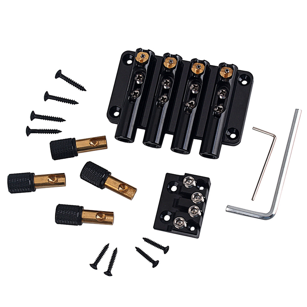 four strings headless bass bridge for bass guitar
