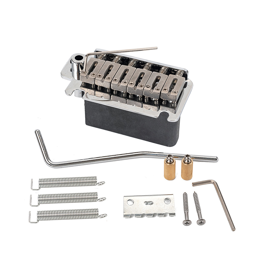 ST Electric Guitar Tremolo System Bridge + Stainless Steel Saddles