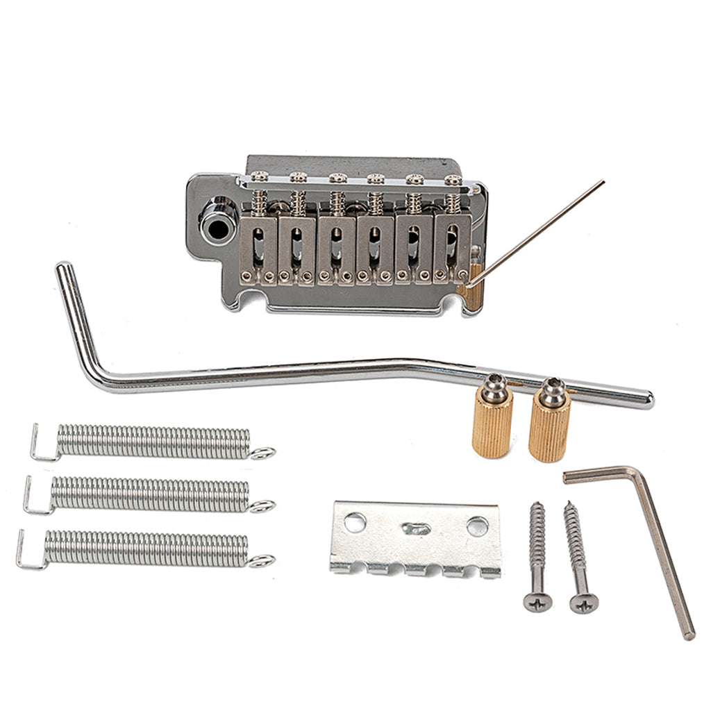 ST Electric Guitar Tremolo System Bridge + Stainless Steel Saddles