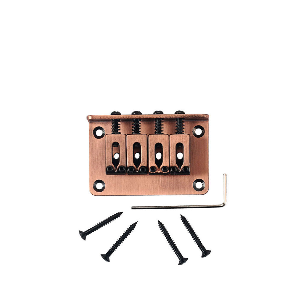 4 String Vintage ukulele bridge for cigar box Guitar Ukulele red cooper Guitar Parts and Accessories