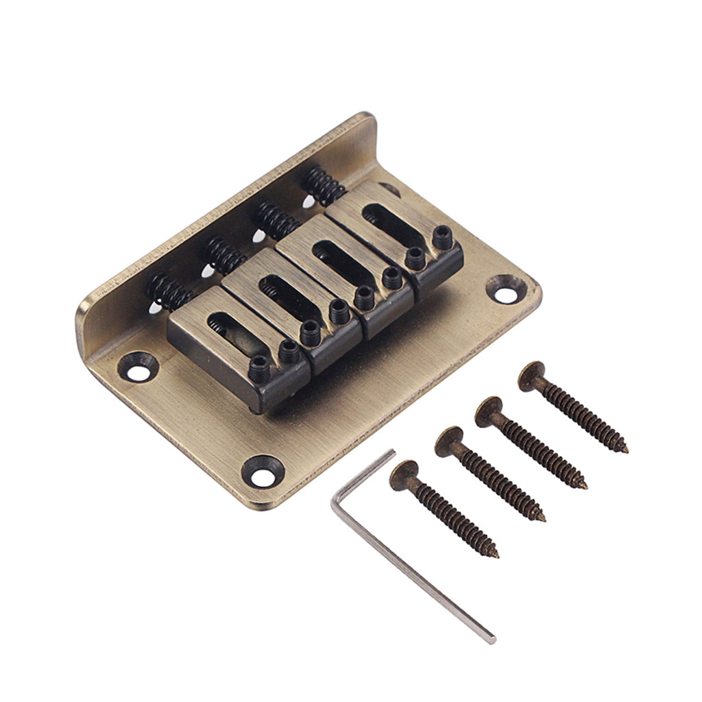 4 String Vintage ukulele bridge for cigar box Guitar Ukulele red cooper Guitar Parts and Accessories