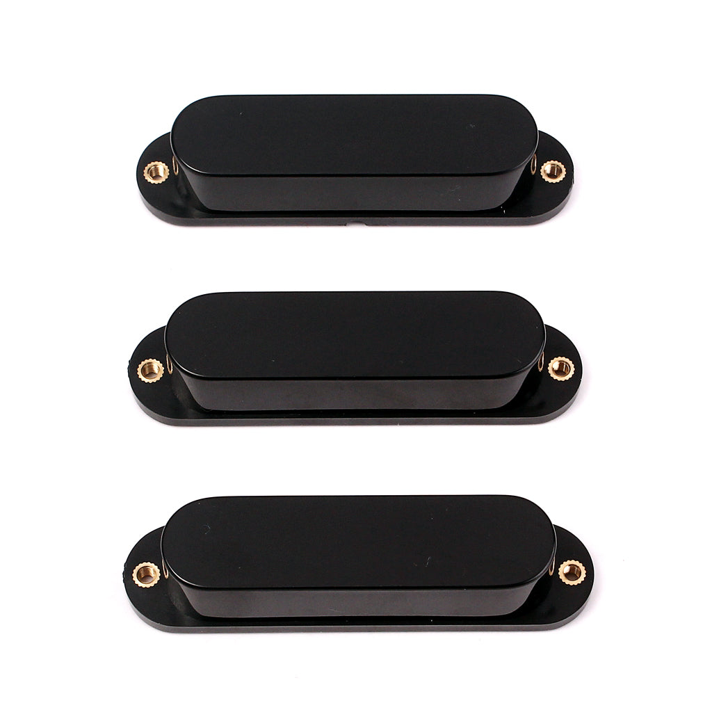 1 Set of 3pcs Matte Sealed Closed Single Coil Pickup Covers For Electric Guitar Pickup Lid/Shell/Top