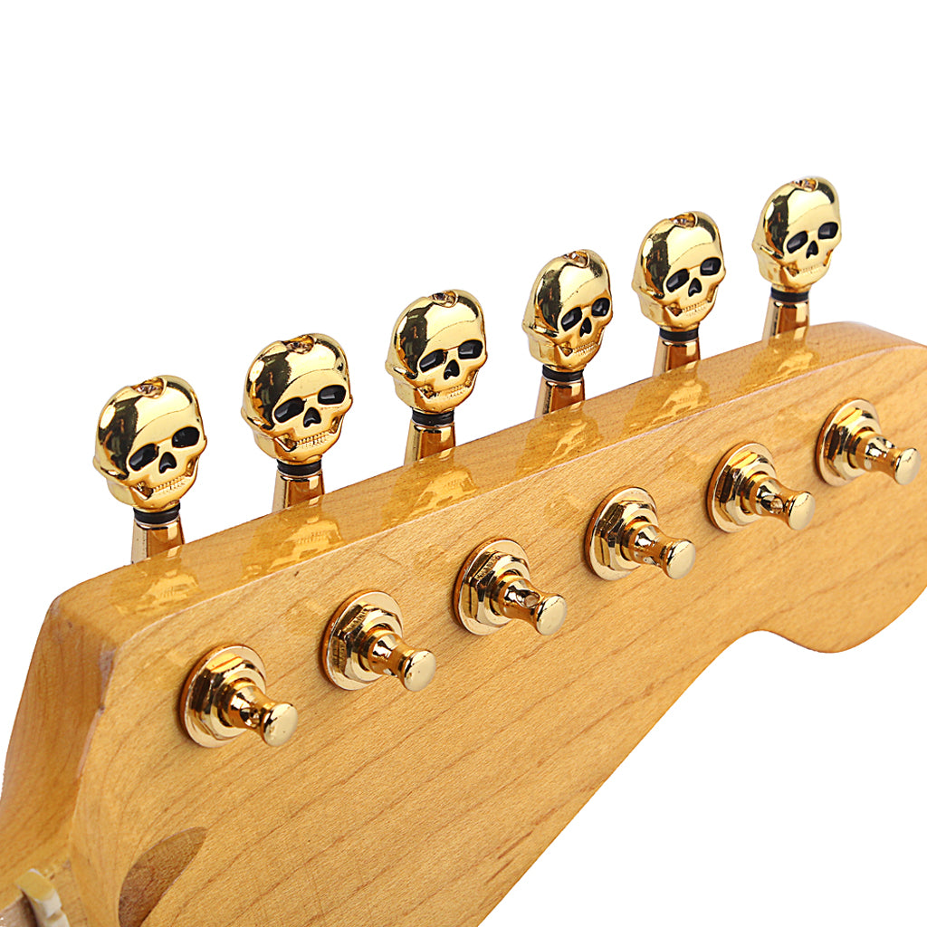 Gold /Chrome Guitar String Tuning Pegs Tuners Machine Head Keys 6R Fit for Guitar