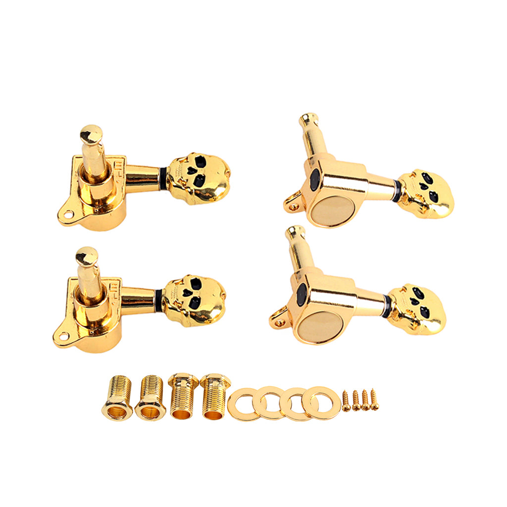 2R2L Skull Shape Electric UKULELE Tuning Peg strings button UKULE parts