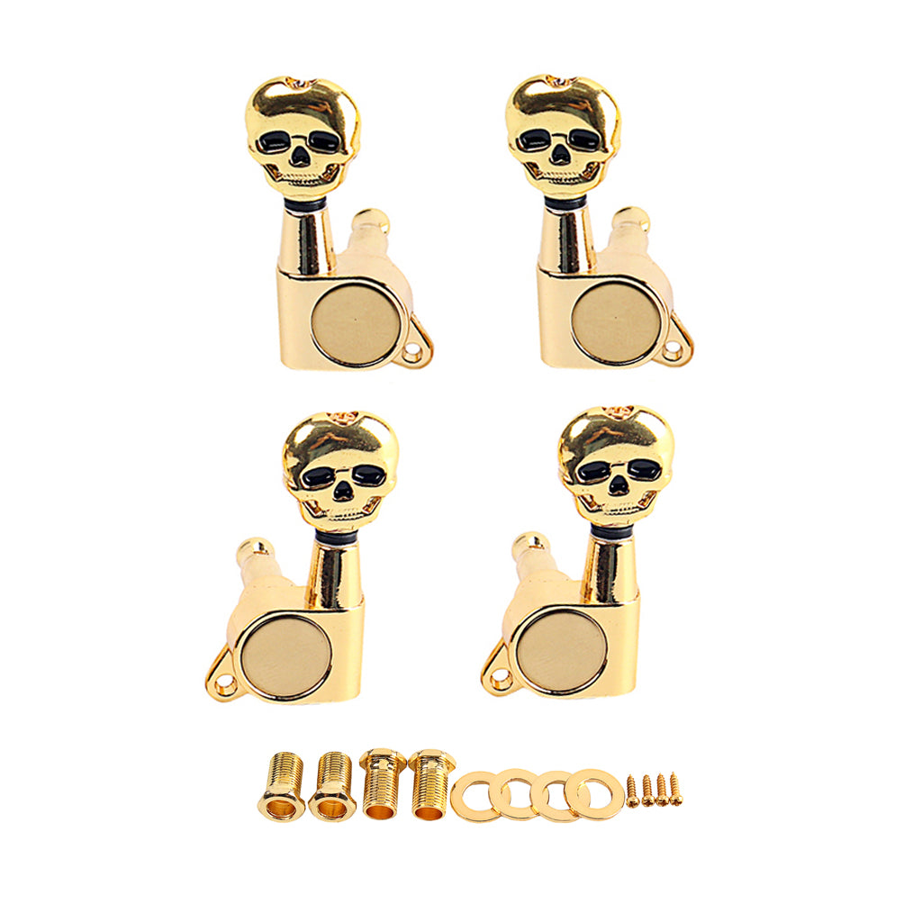 2R2L Skull Shape Electric UKULELE Tuning Peg strings button UKULE parts
