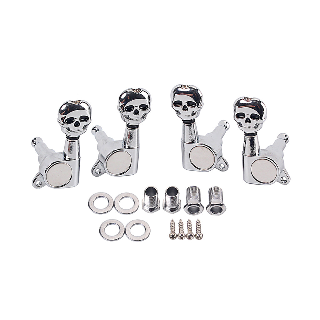 2R2L Skull Shape Electric UKULELE Tuning Peg strings button UKULE parts