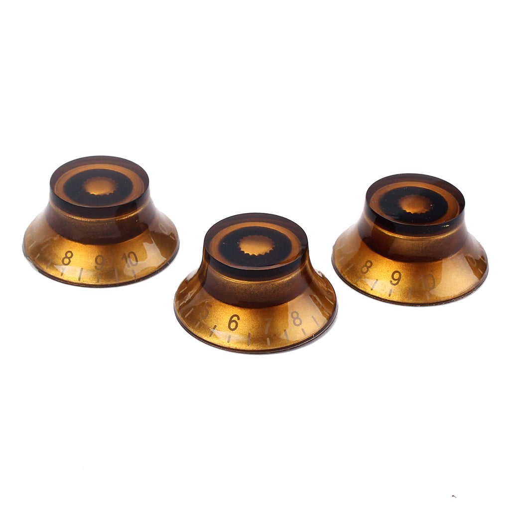 3 New White Electric Guitar Speed Knobs For ST Les Paul