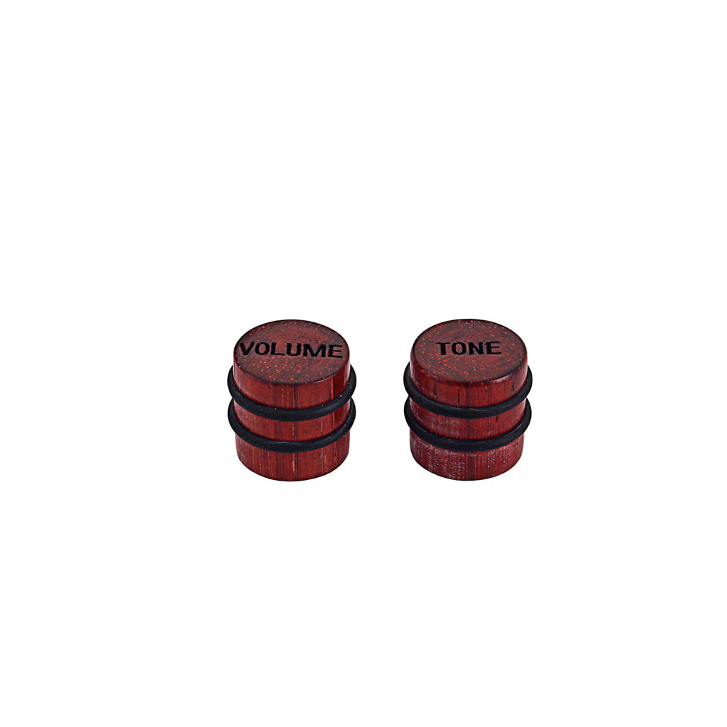 Wood guitar control knob red wood or Beach finish tone or volume