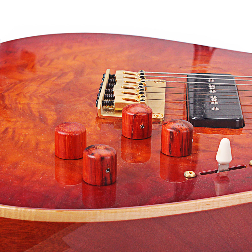 Wood guitar control knob red wood or Beach finish tone or volume