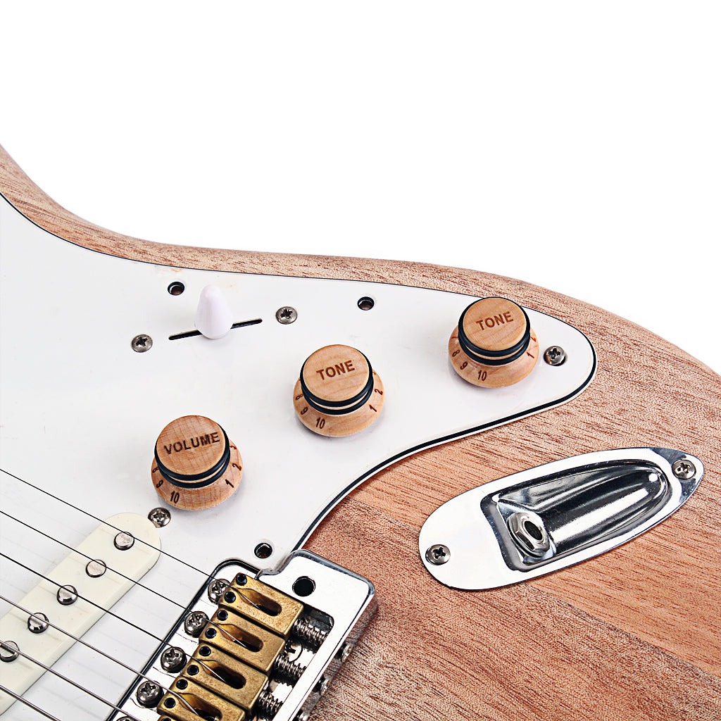 Wood guitar control knob rosewood or Beach finish tone or volume
