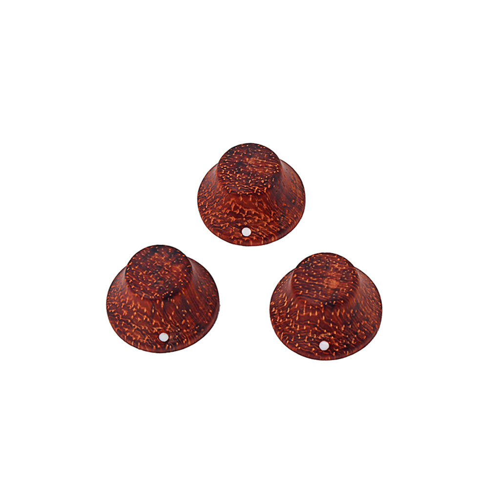 Wood guitar control knob rosewood or Beach finish tone or volume