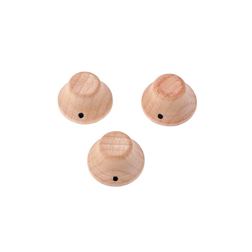 Wood guitar control knob rosewood or Beach finish tone or volume