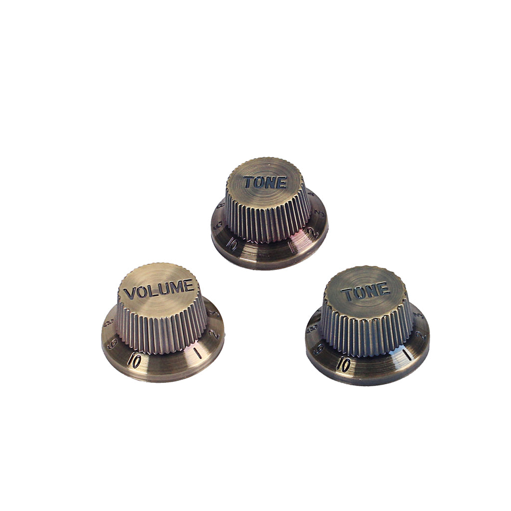 Bronze color Top Hat Bell Knobs Push On Guitar Bass Knob for 5.8mm Pots