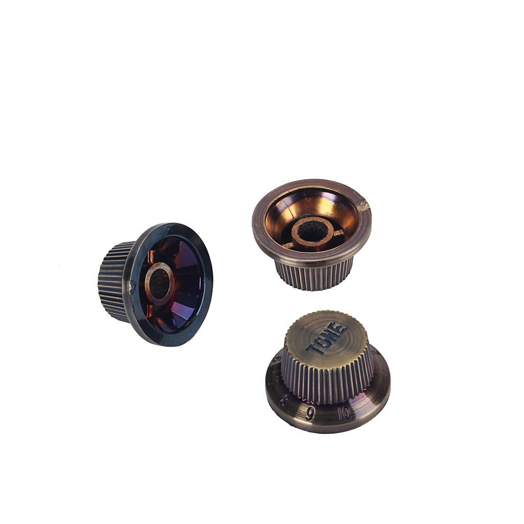 Bronze color Top Hat Bell Knobs Push On Guitar Bass Knob for 5.8mm Pots