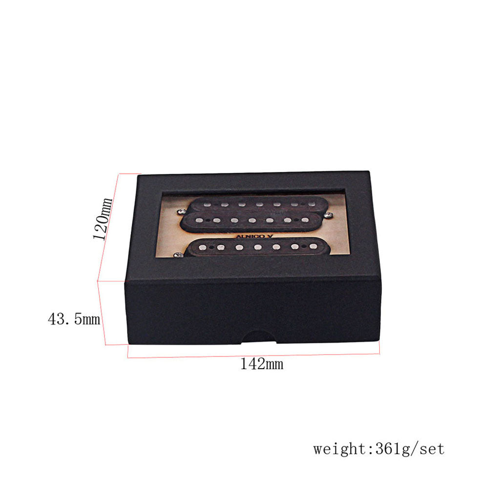 7 strings fiber alnico v neck and Bridge Pickup Humbucker Guitar