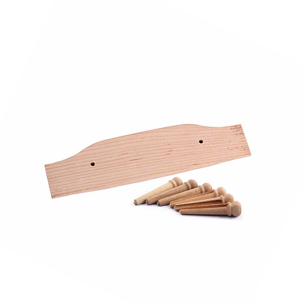 Maplewood 6 string Acoustic guitar Bridge and pins new